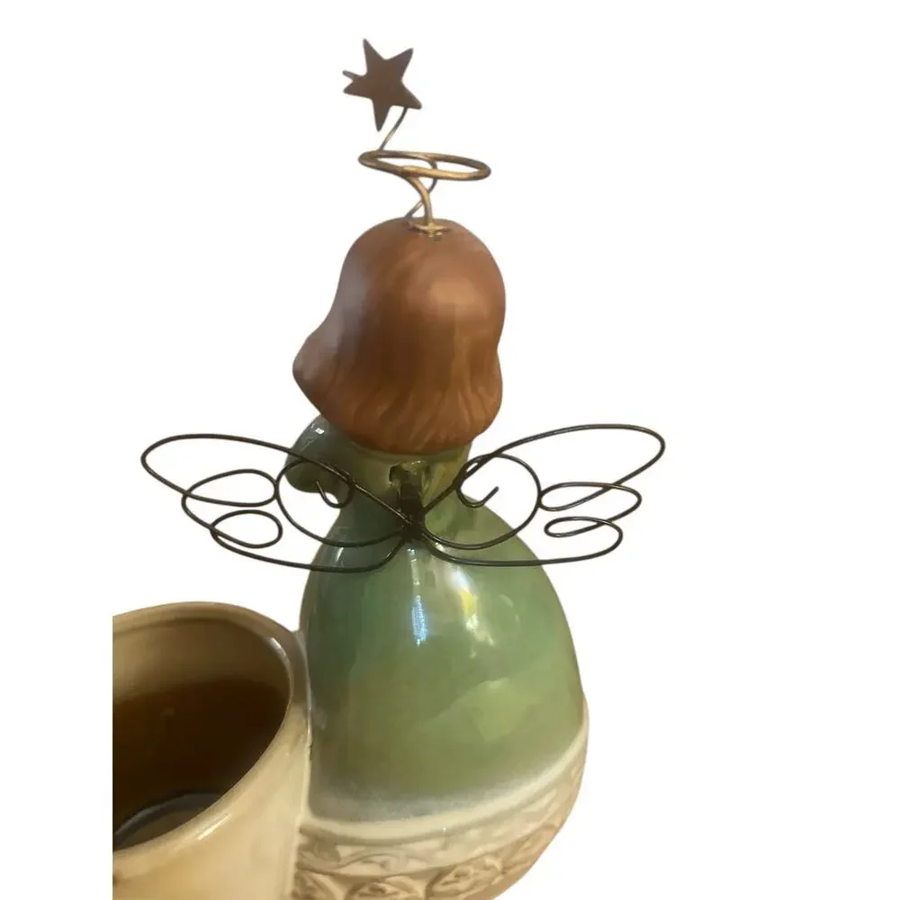 New Ceramic Angel  Candle Holder